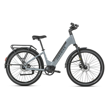 JOBOBIKEmiejskirowerelektrycznyLuxesrebrno-szary